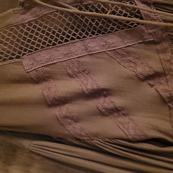 Free People boho feminine pleated top S - Picture 9 of 14